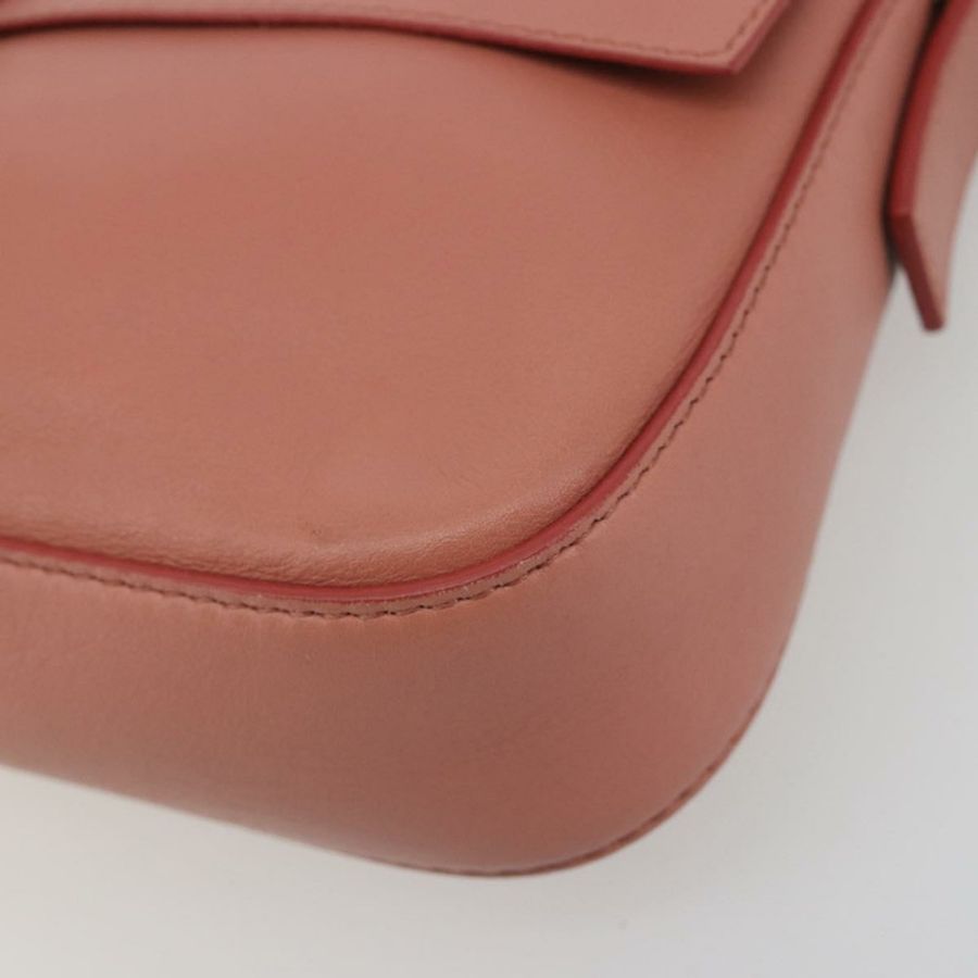 【日本直送】FENDI 鉚釘 Mamma Baguette 單肩包 皮革 粉紅色 金色色調 正品 yk20664SAM-9