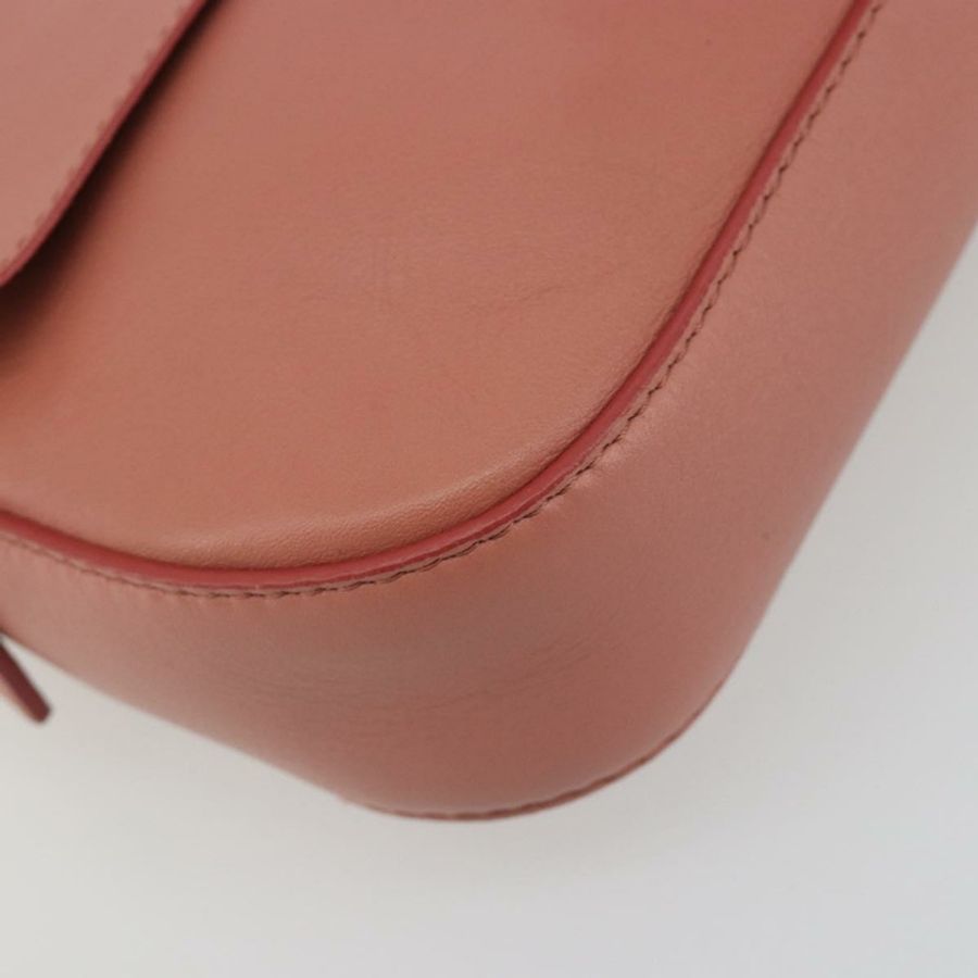 【日本直送】FENDI 鉚釘 Mamma Baguette 單肩包 皮革 粉紅色 金色色調 正品 yk20664SAM-10