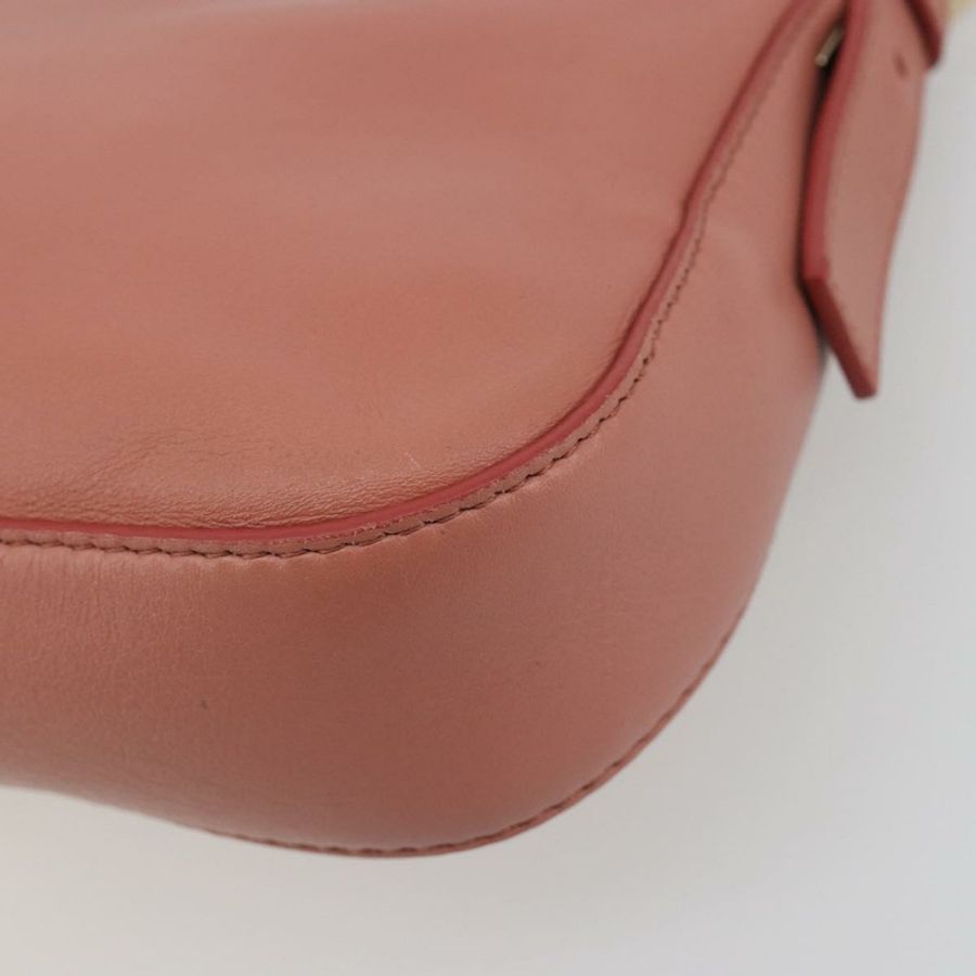 【日本直送】FENDI 鉚釘 Mamma Baguette 單肩包 皮革 粉紅色 金色色調 正品 yk20664SAM-11