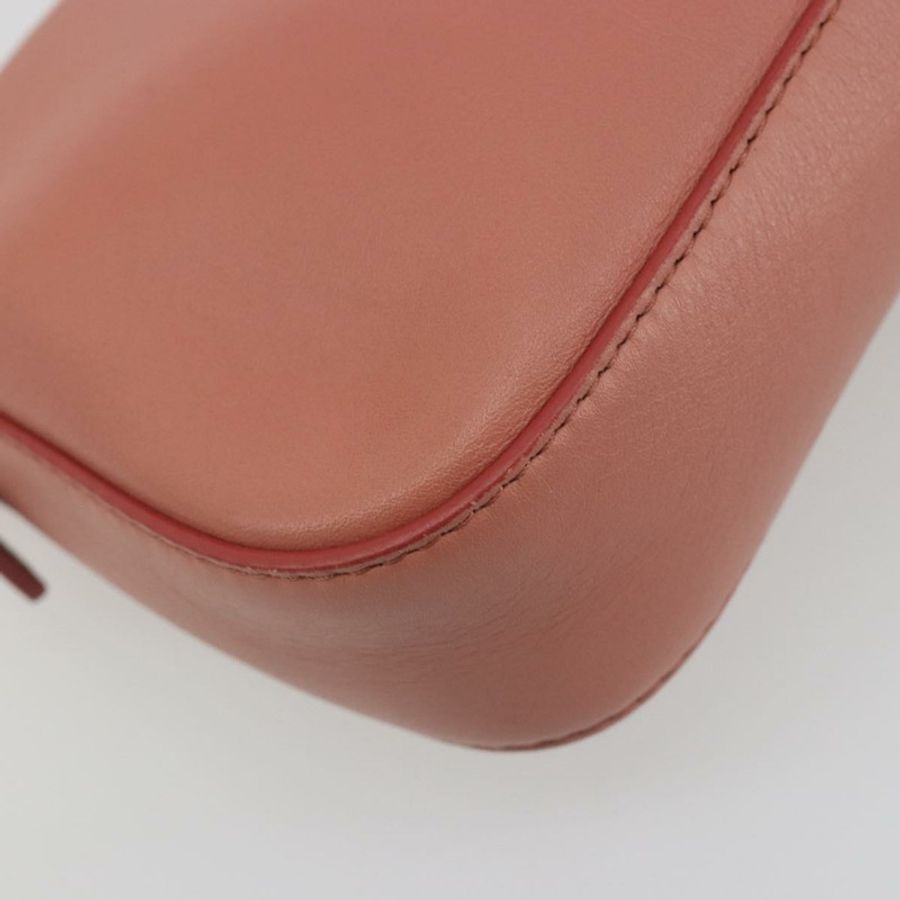 【日本直送】FENDI 鉚釘 Mamma Baguette 單肩包 皮革 粉紅色 金色色調 正品 yk20664SAM-12