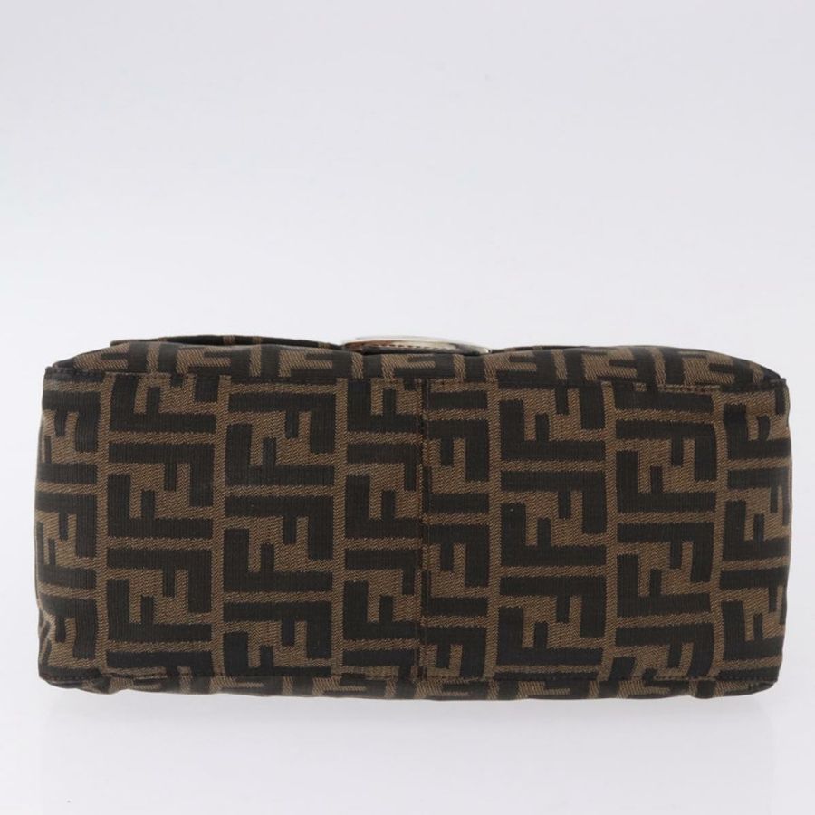 【日本直送】FENDI Zucca帆布Mamma Baguette單肩包 棕色銀色 正品 yk20680SAM-8