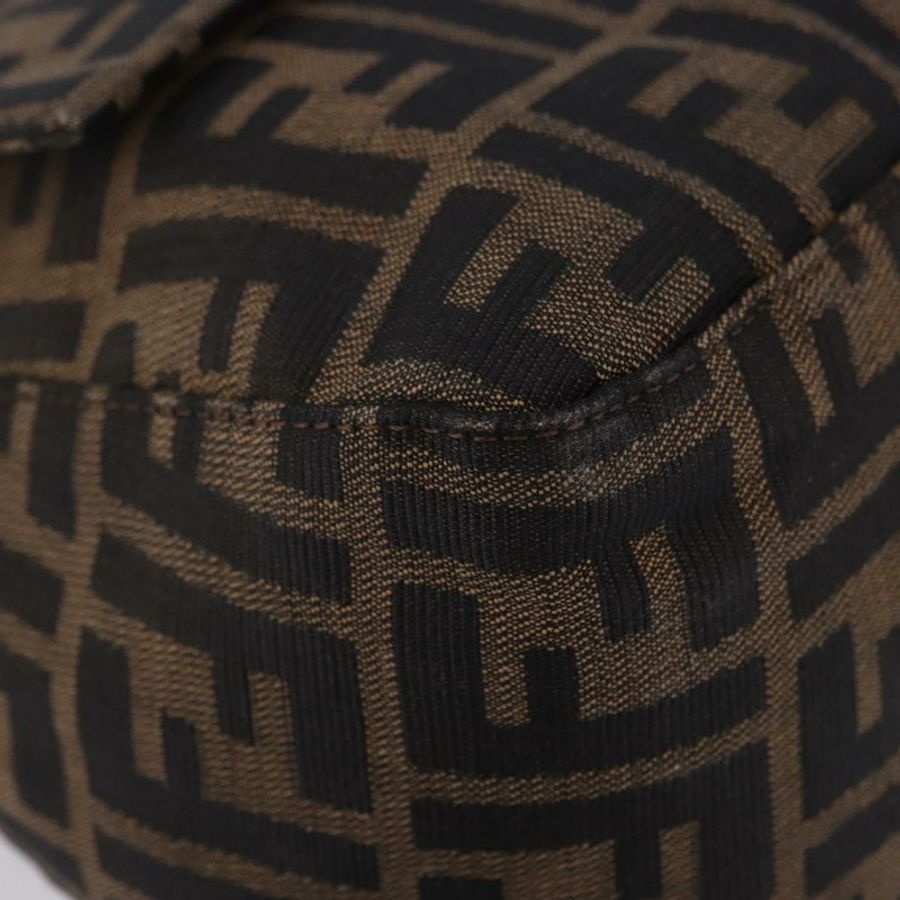 【日本直送】FENDI Zucca帆布Mamma Baguette單肩包 棕色銀色 正品 yk20680SAM-9