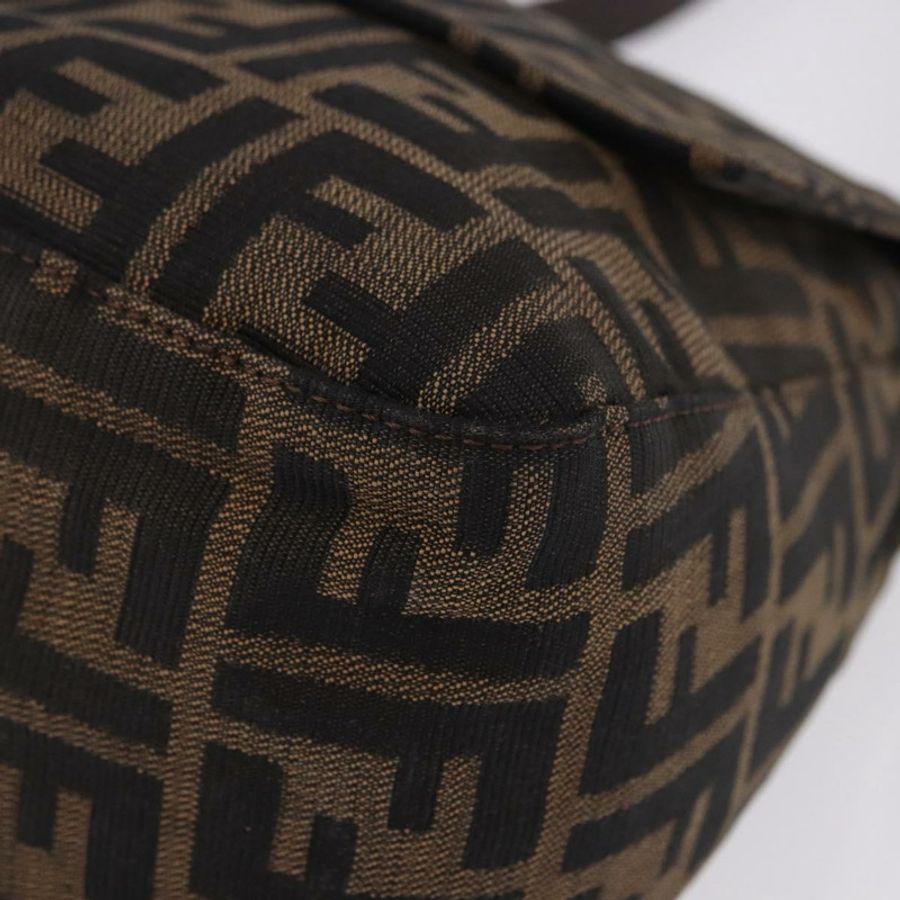 【日本直送】FENDI Zucca帆布Mamma Baguette單肩包 棕色銀色 正品 yk20680SAM-10