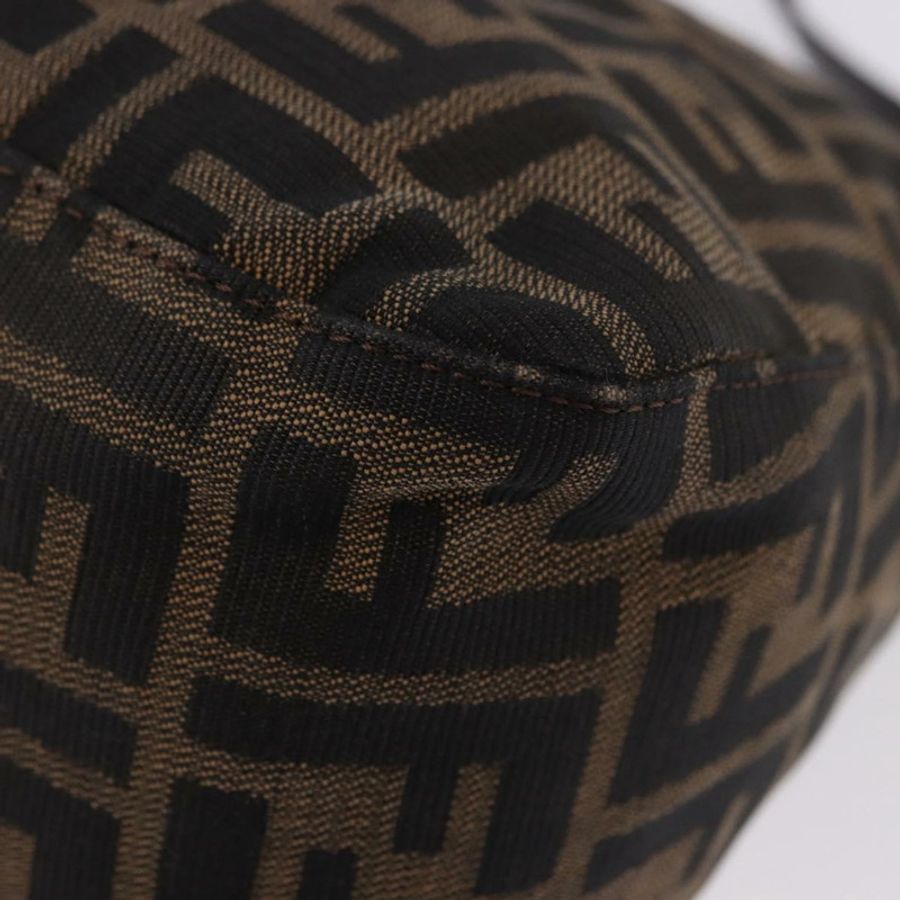 【日本直送】FENDI Zucca帆布Mamma Baguette單肩包 棕色銀色 正品 yk20680SAM-12