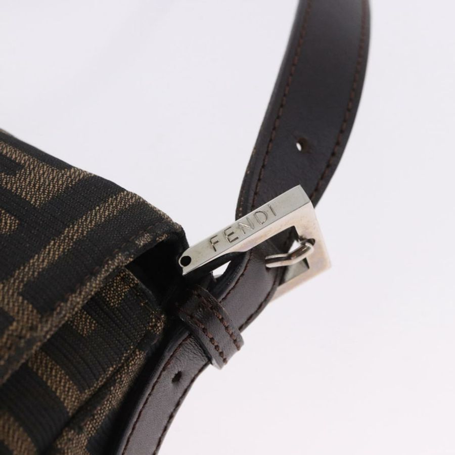 【日本直送】FENDI Zucca帆布Mamma Baguette單肩包 棕色銀色 正品 yk20680SAM-13