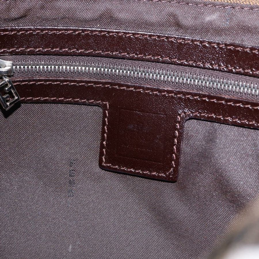【日本直送】FENDI Zucca帆布Mamma Baguette單肩包 棕色銀色 正品 yk20680SAM-17