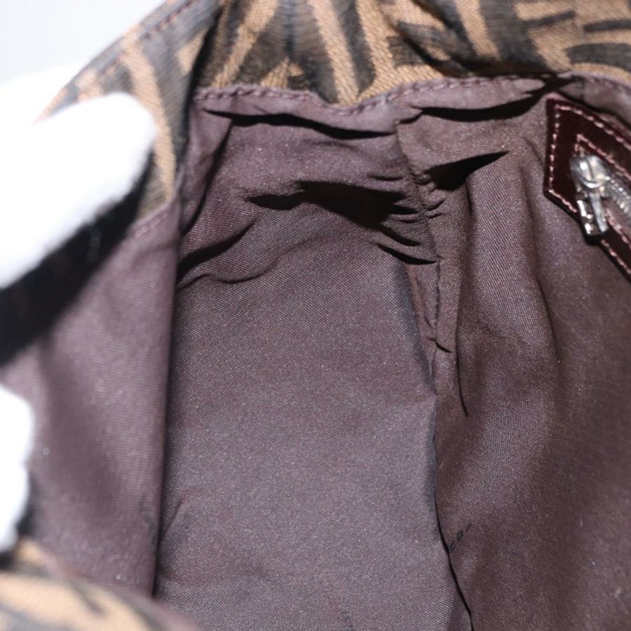 【日本直送】FENDI Zucca帆布Mamma Baguette單肩包 棕色銀色 正品 yk20680SAM-19