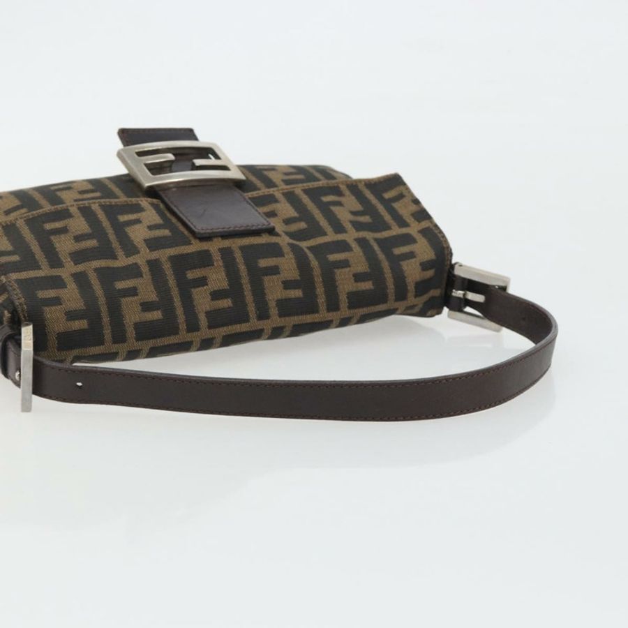 【日本直送】FENDI Zucca帆布Mamma Baguette單肩包 棕色銀色 正品 yk20681SAM-6