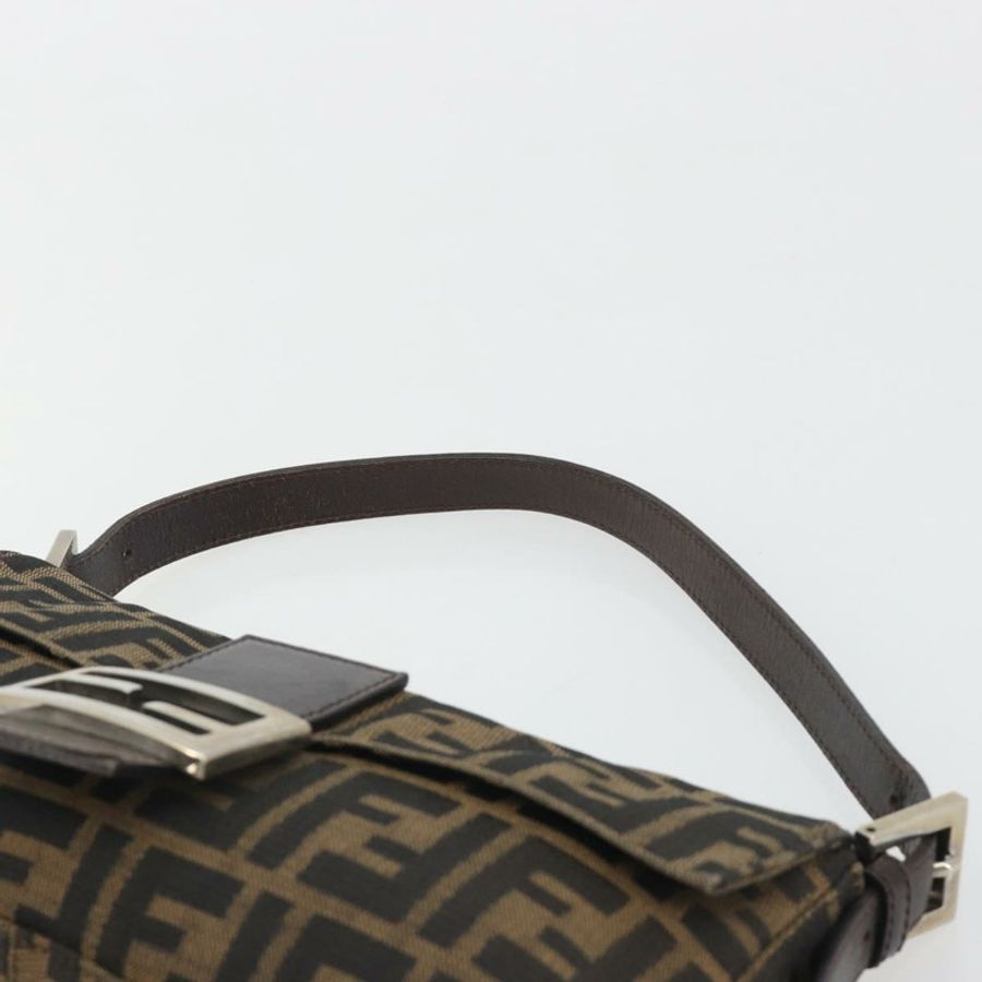 【日本直送】FENDI Zucca帆布Mamma Baguette單肩包 棕色銀色 正品 yk20681SAM-7