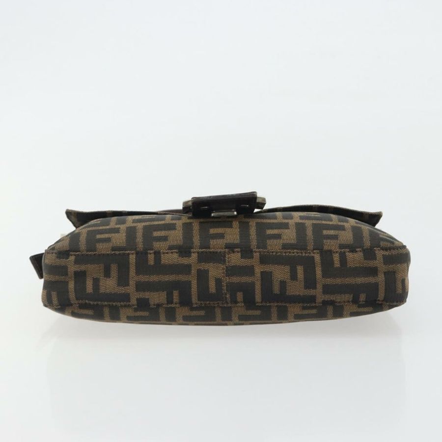 【日本直送】FENDI Zucca帆布Mamma Baguette單肩包 棕色銀色 正品 yk20681SAM-8