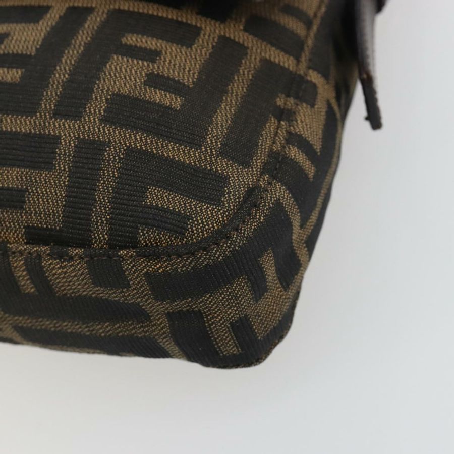 【日本直送】FENDI Zucca帆布Mamma Baguette單肩包 棕色銀色 正品 yk20681SAM-9