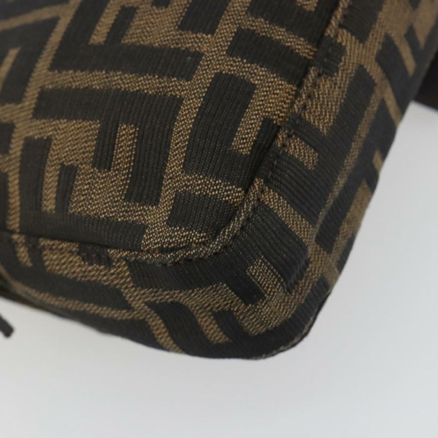 【日本直送】FENDI Zucca帆布Mamma Baguette單肩包 棕色銀色 正品 yk20681SAM-12