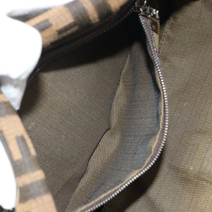【日本直送】FENDI Zucca帆布Mamma Baguette單肩包 棕色銀色 正品 yk20681SAM-22