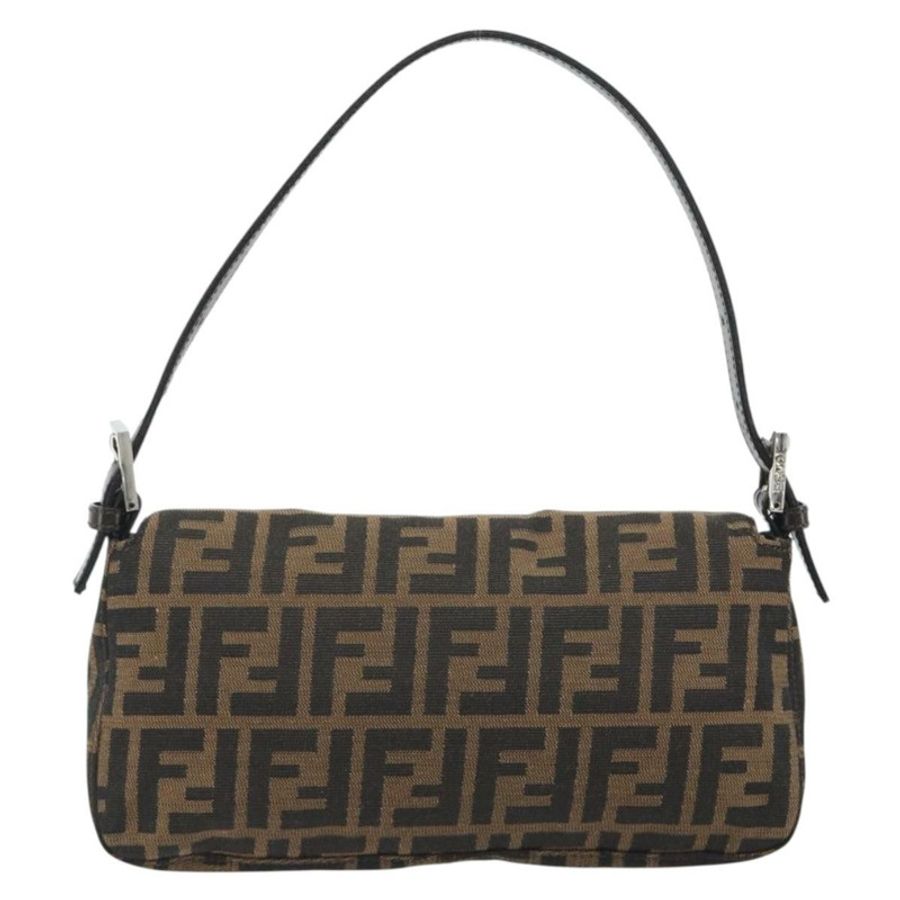 【日本直送】FENDI Zucca帆布Mamma Baguette單肩包 棕色銀色 正品 yk20686SAM-2
