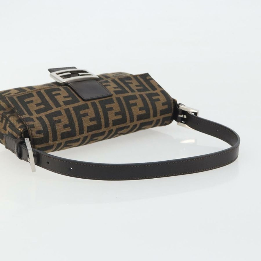 【日本直送】FENDI Zucca帆布Mamma Baguette單肩包 棕色銀色 正品 yk20686SAM-6