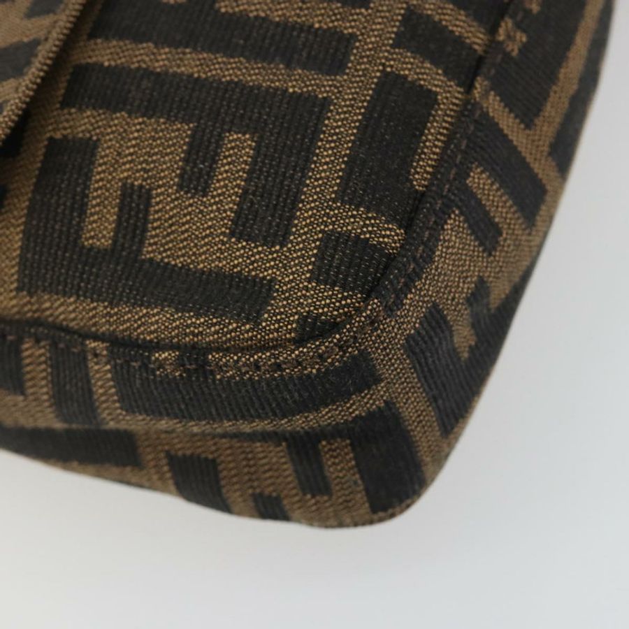 【日本直送】FENDI Zucca帆布Mamma Baguette單肩包 棕色銀色 正品 yk20686SAM-10