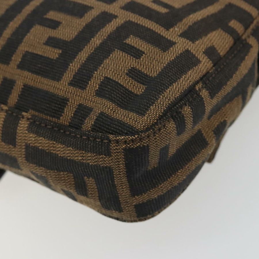 【日本直送】FENDI Zucca帆布Mamma Baguette單肩包 棕色銀色 正品 yk20686SAM-11