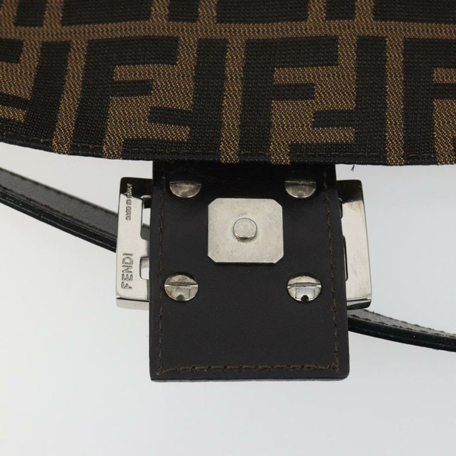 【日本直送】FENDI Zucca帆布Mamma Baguette單肩包 棕色銀色 正品 yk20686SAM-17