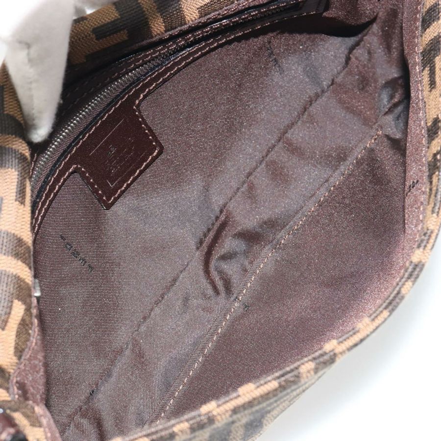 【日本直送】FENDI Zucca帆布Mamma Baguette單肩包 棕色銀色 正品 yk20686SAM-19