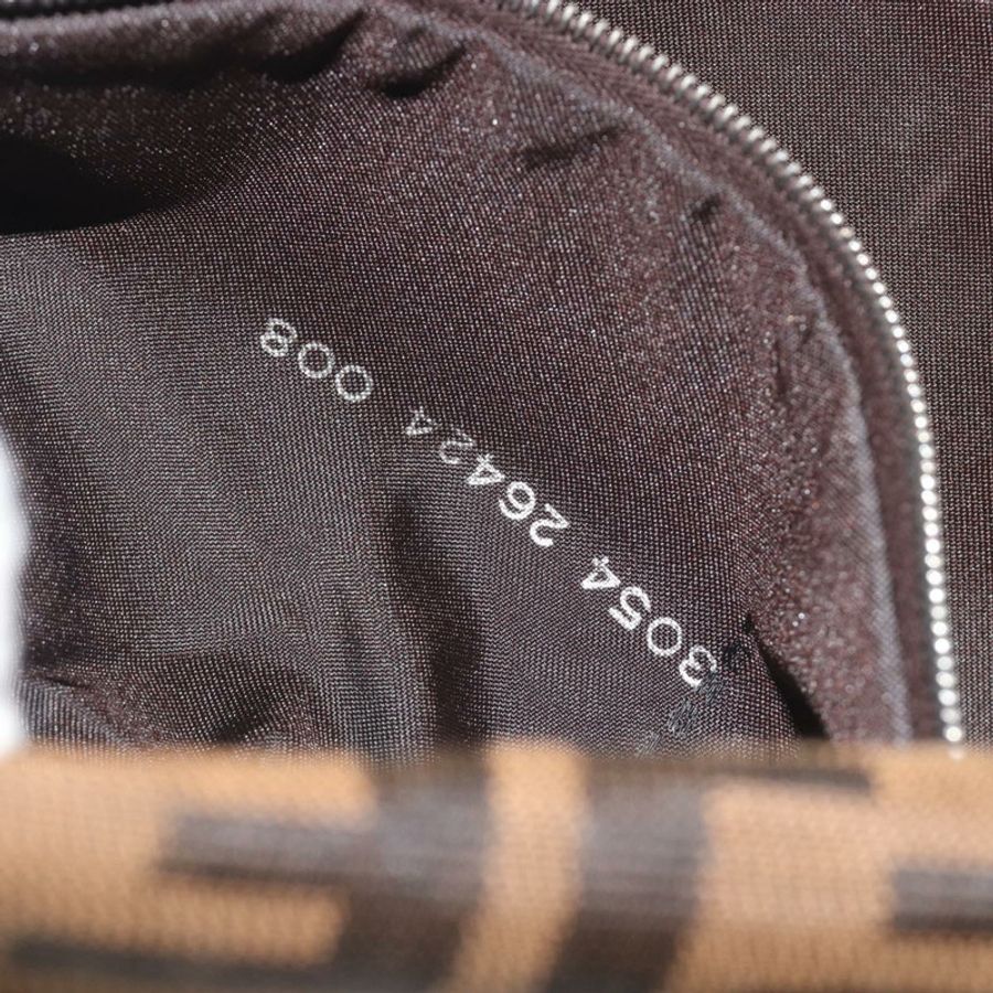 【日本直送】FENDI Zucca帆布Mamma Baguette單肩包 棕色銀色 正品 yk20686SAM-24