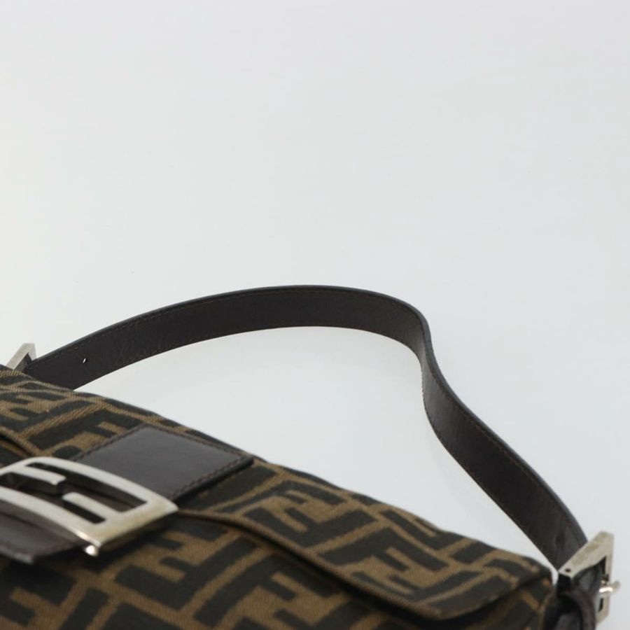 【日本直送】FENDI Zucca帆布Mamma Baguette單肩包 棕色銀色 正品 yk20687SAM-7