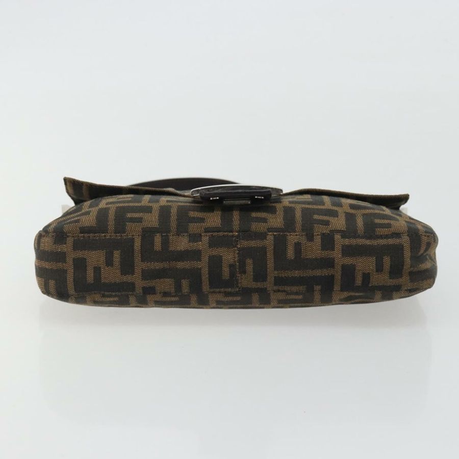 【日本直送】FENDI Zucca帆布Mamma Baguette單肩包 棕色銀色 正品 yk20687SAM-8