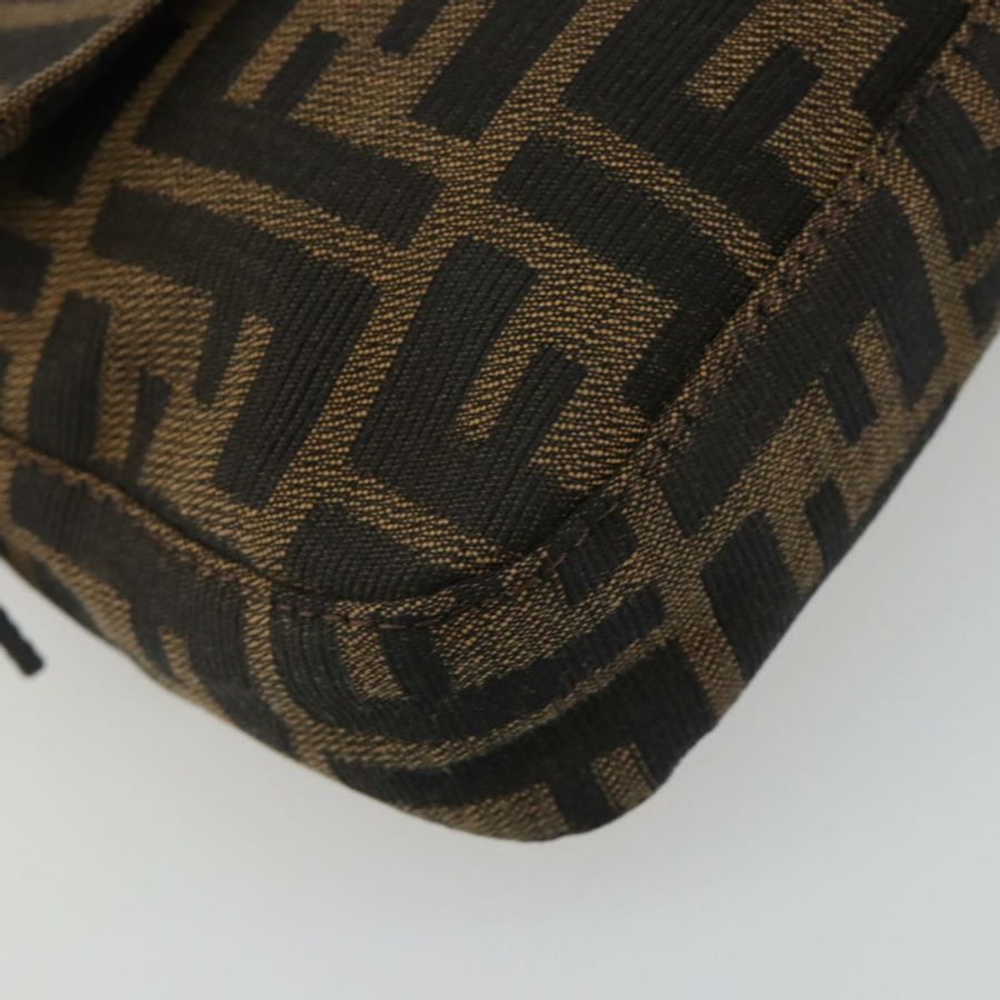 【日本直送】FENDI Zucca帆布Mamma Baguette單肩包 棕色銀色 正品 yk20687SAM-10