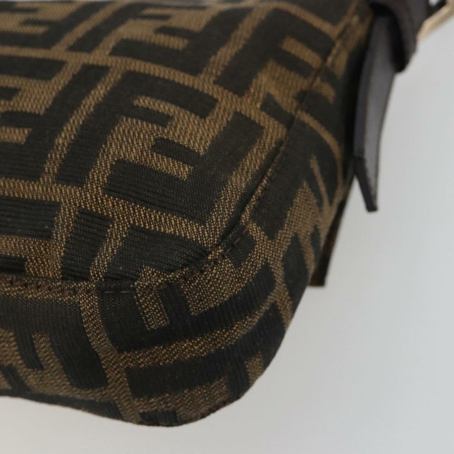 【日本直送】FENDI Zucca帆布Mamma Baguette單肩包 棕色銀色 正品 yk20687SAM-11