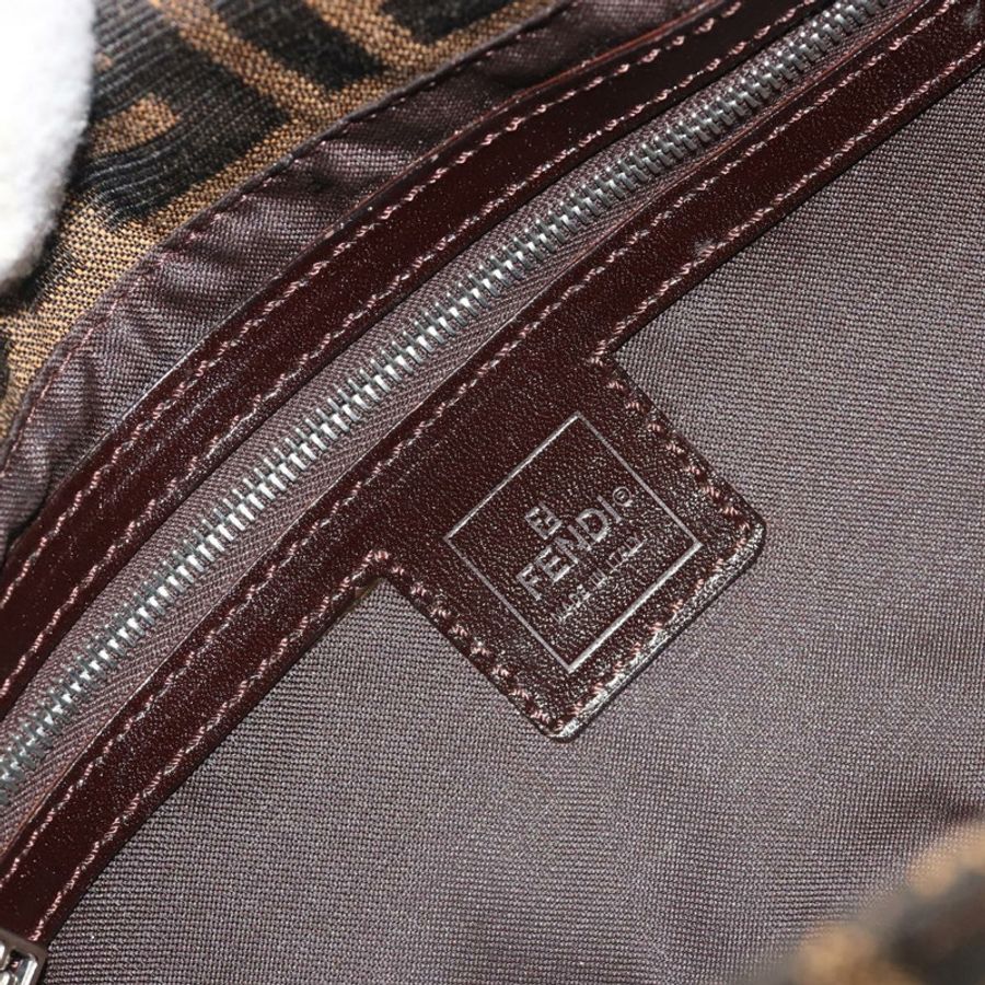 【日本直送】FENDI Zucca帆布Mamma Baguette單肩包 棕色銀色 正品 yk20687SAM-17