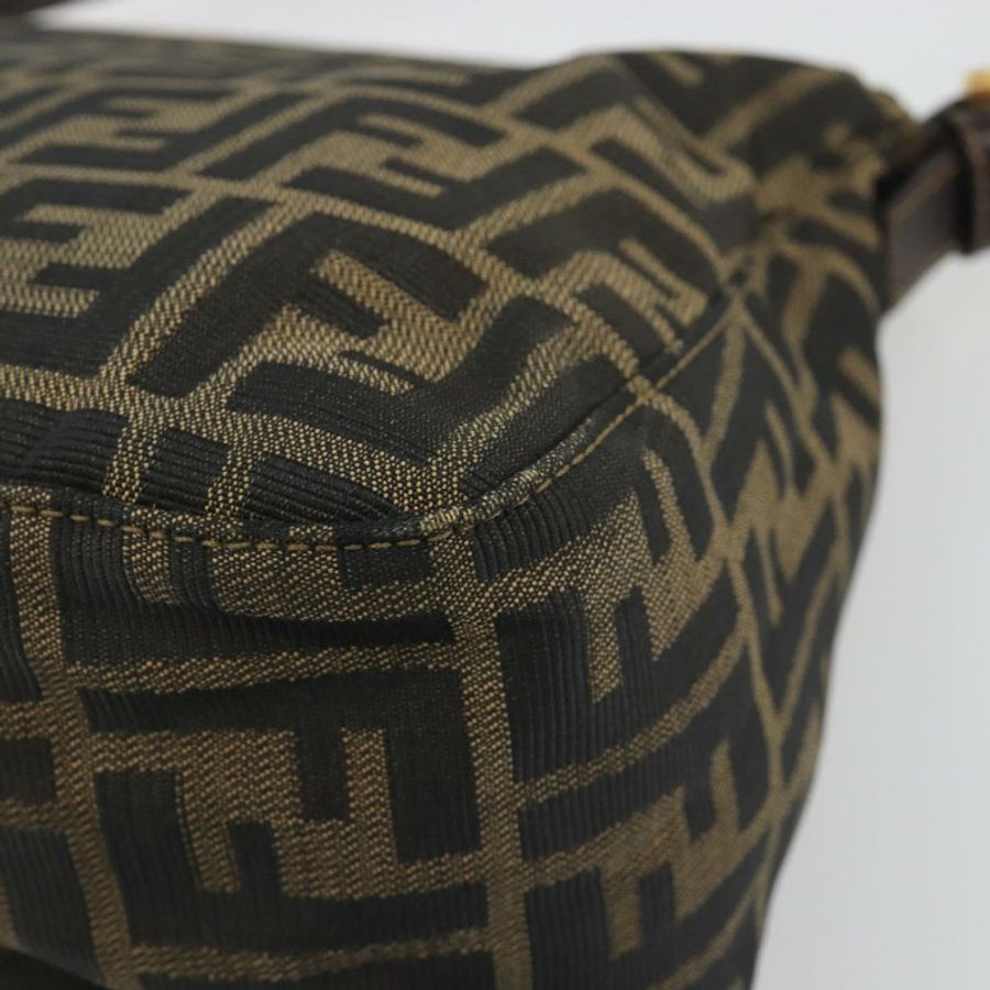 【日本直送】FENDI Zucca帆布Mamma Baguette單肩包 棕色金色 正品 yk20702SAM-11