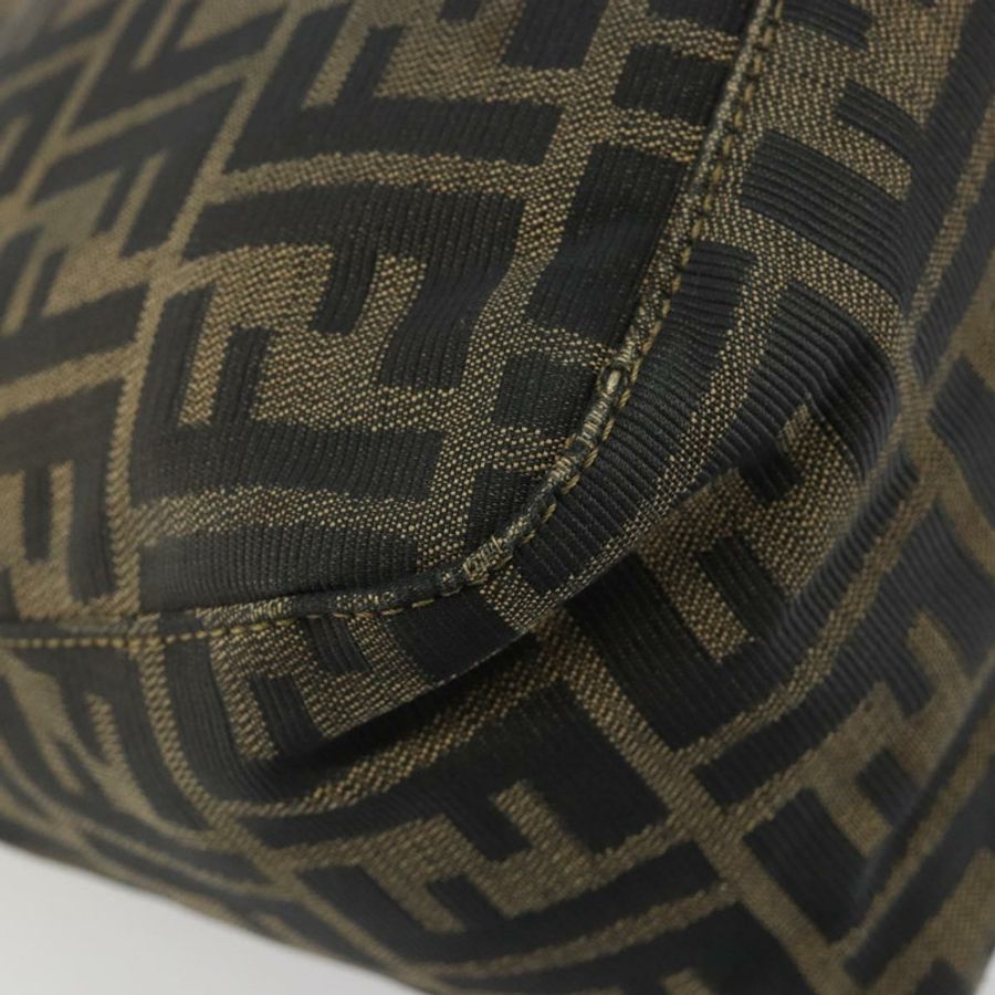 【日本直送】FENDI Zucca帆布Mamma Baguette單肩包 棕色金色 正品 yk20702SAM-12