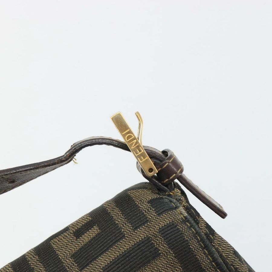 【日本直送】FENDI Zucca帆布Mamma Baguette單肩包 棕色金色 正品 yk20702SAM-13