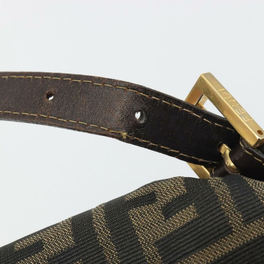 【日本直送】FENDI Zucca帆布Mamma Baguette單肩包 棕色金色 正品 yk20702SAM-14
