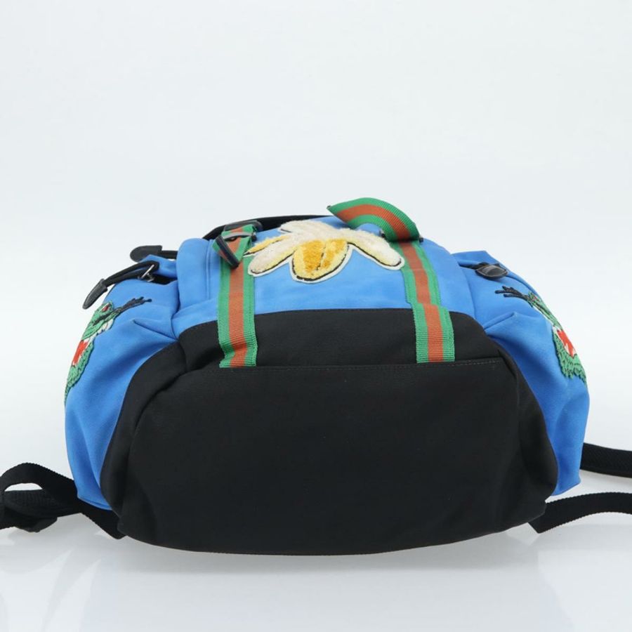 【日本直送】GUCCI帆布雙肩包 藍黑色 429037 正品 ka5328A-8