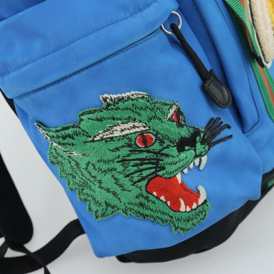 【日本直送】GUCCI帆布雙肩包 藍黑色 429037 正品 ka5328A-13