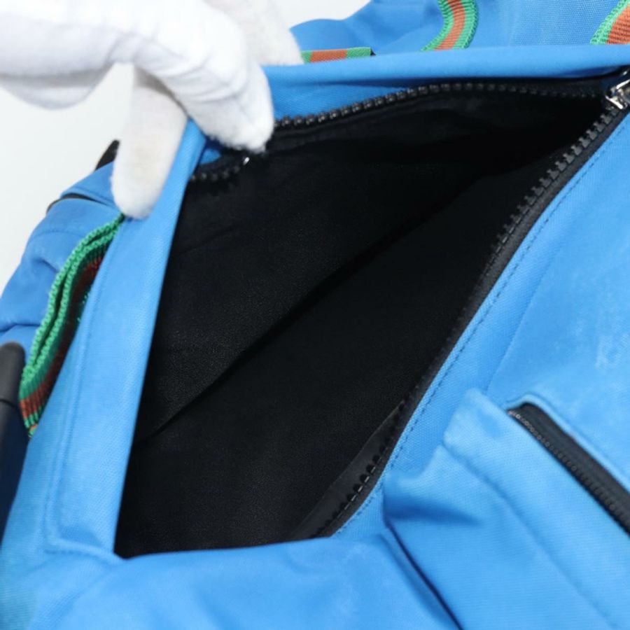 【日本直送】GUCCI帆布雙肩包 藍黑色 429037 正品 ka5328A-29