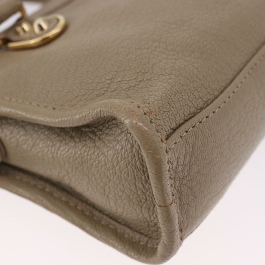 【日本直送】BALENCIAGA 迷你都會手袋 皮革 兩用 米色 金色色調 453293 正品 ka5352V-13