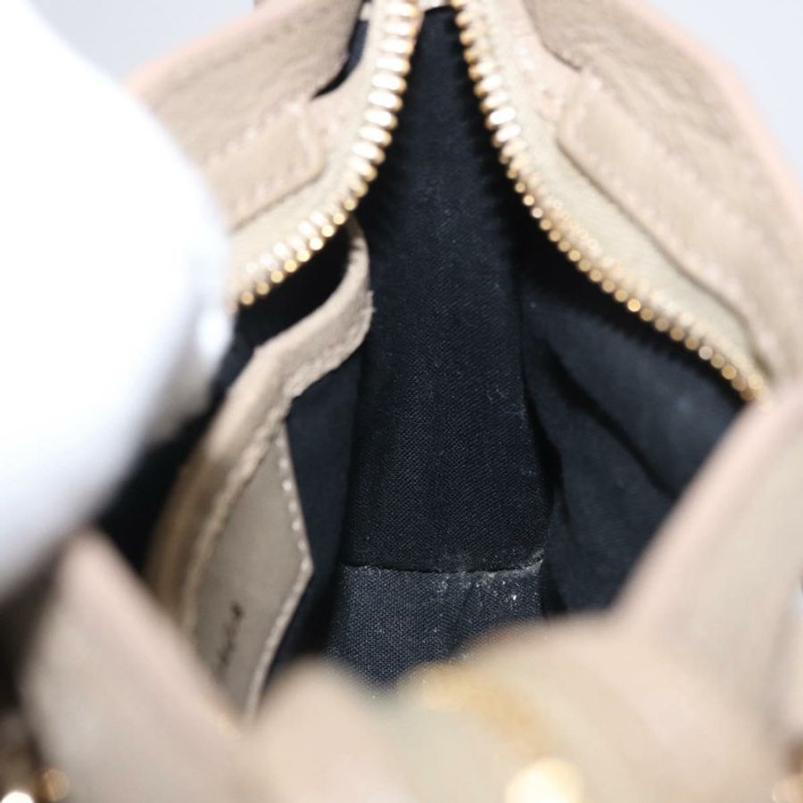 【日本直送】BALENCIAGA 迷你都會手袋 皮革 兩用 米色 金色色調 453293 正品 ka5352V-18
