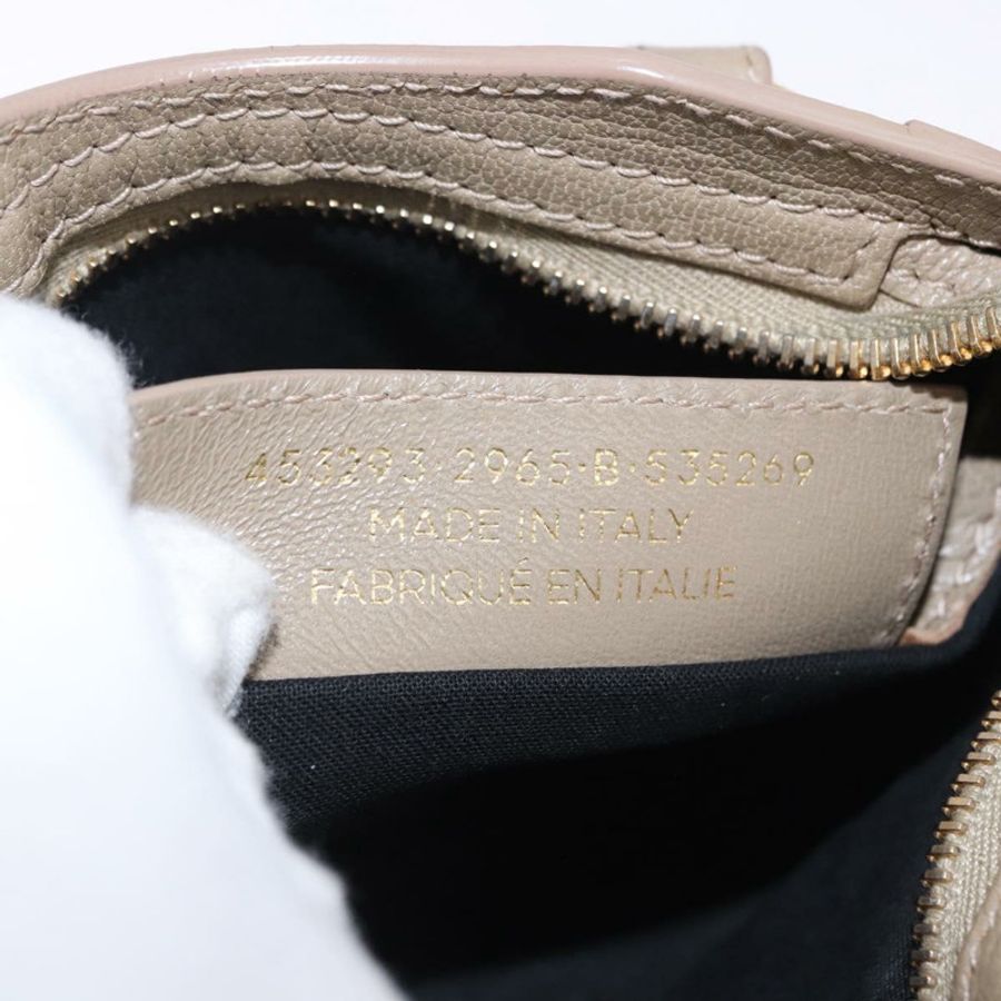 【日本直送】BALENCIAGA 迷你都會手袋 皮革 兩用 米色 金色色調 453293 正品 ka5352V-21