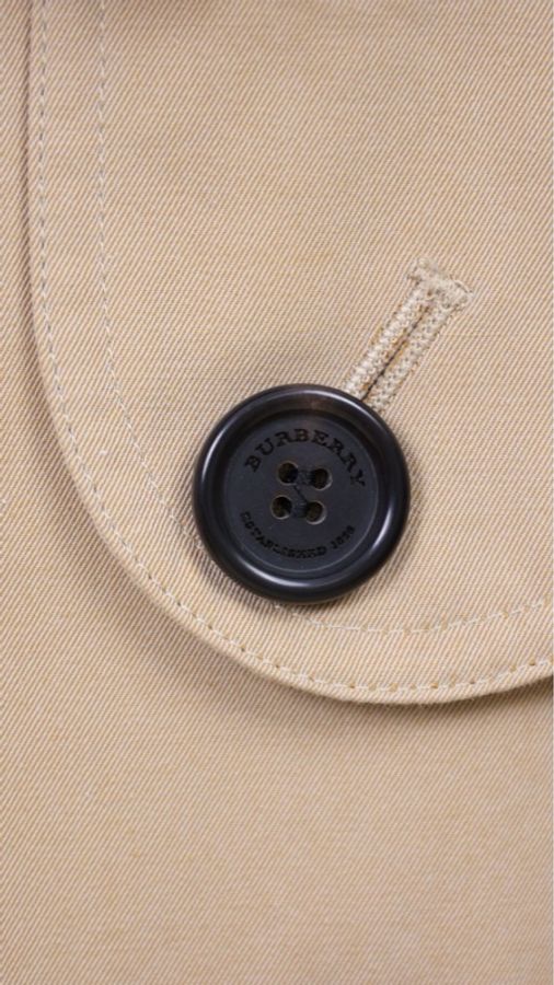 burberry卡其色双排扣风衣大衣外套-6