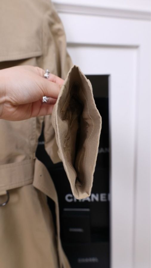 burberry卡其色双排扣风衣大衣外套-10