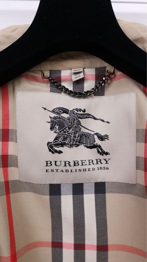burberry卡其色双排扣风衣大衣外套-11