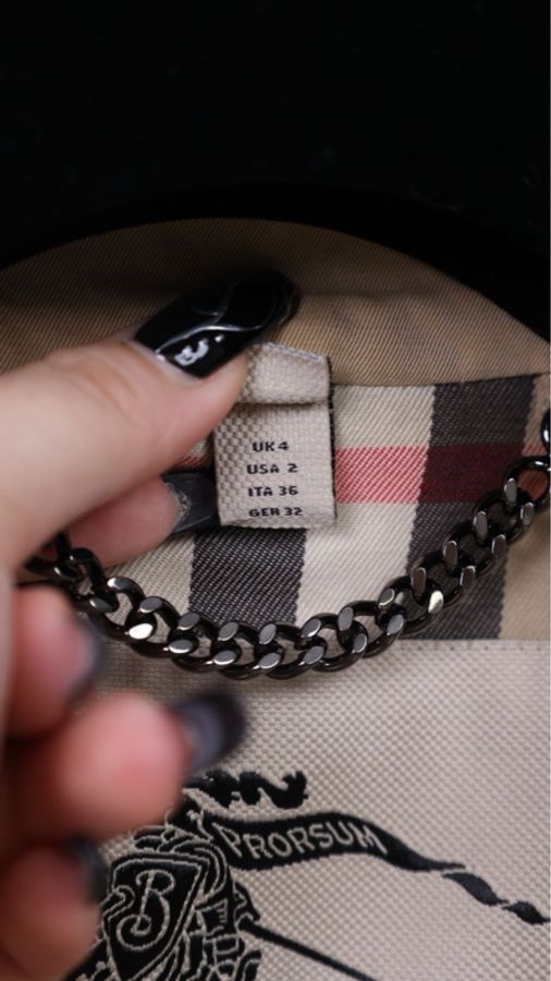 burberry卡其色双排扣风衣大衣外套-15