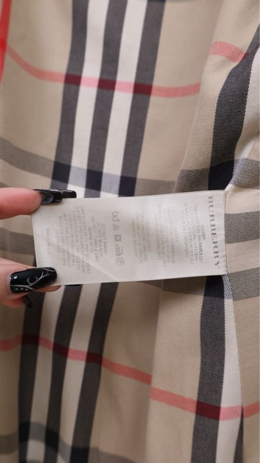 burberry卡其色双排扣风衣大衣外套-18