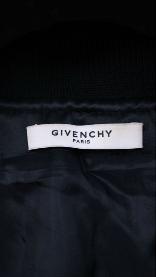 Givenchy黑金滚边印花棉服外套-8