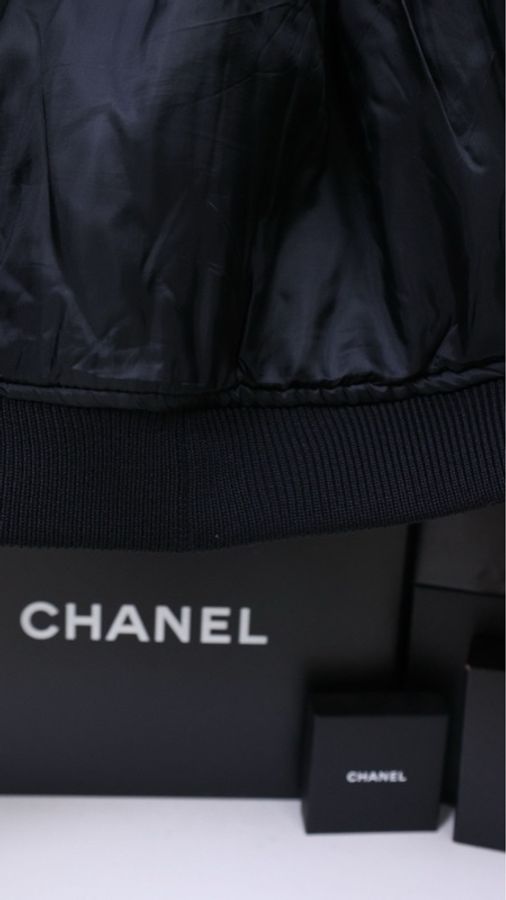 Givenchy黑金滚边印花棉服外套-13