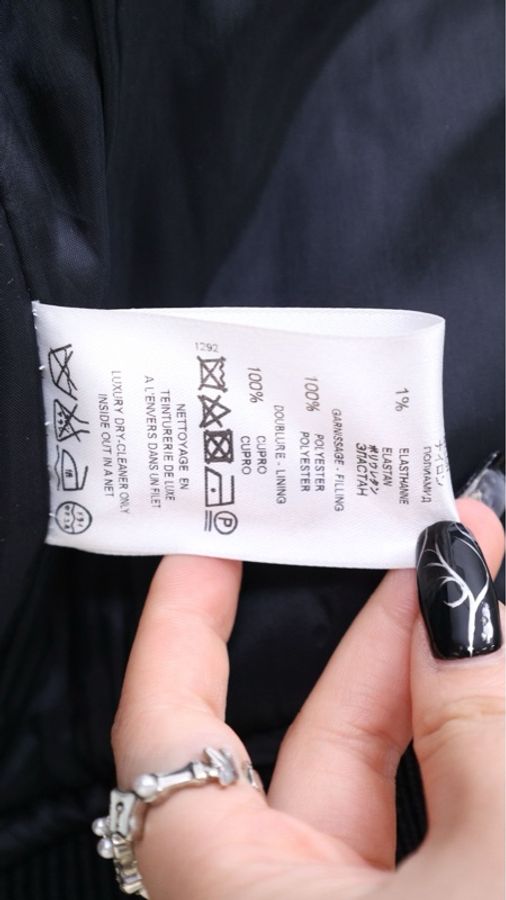 Givenchy黑金滚边印花棉服外套-18
