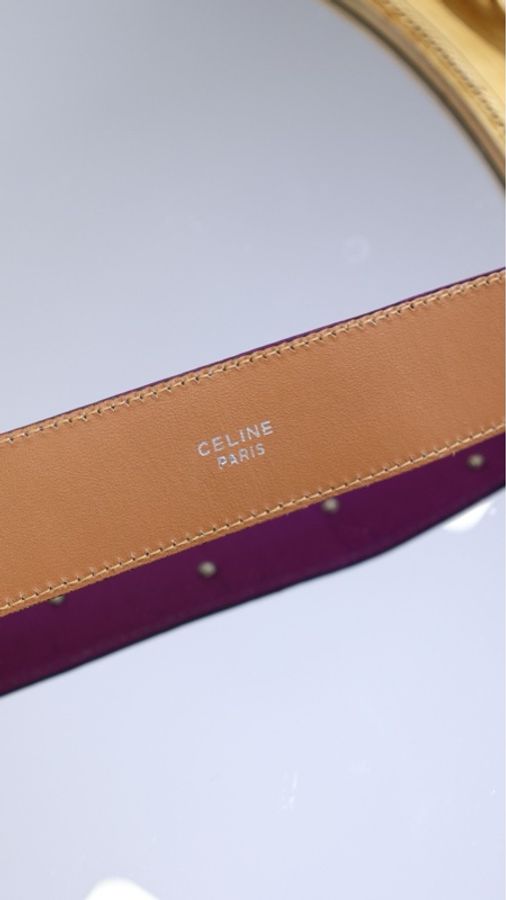 Celine星球扣紫色腰带-8