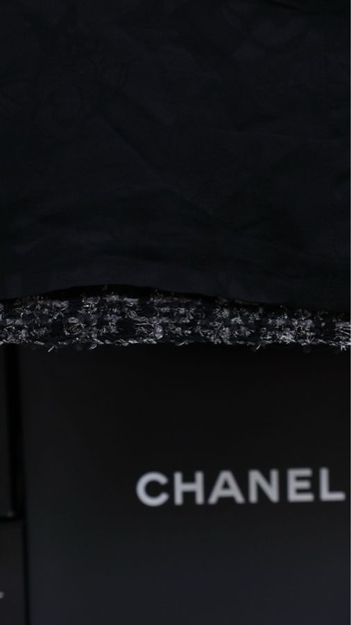 Chanel 17年灰黑千鸟格圆领背心马甲-14