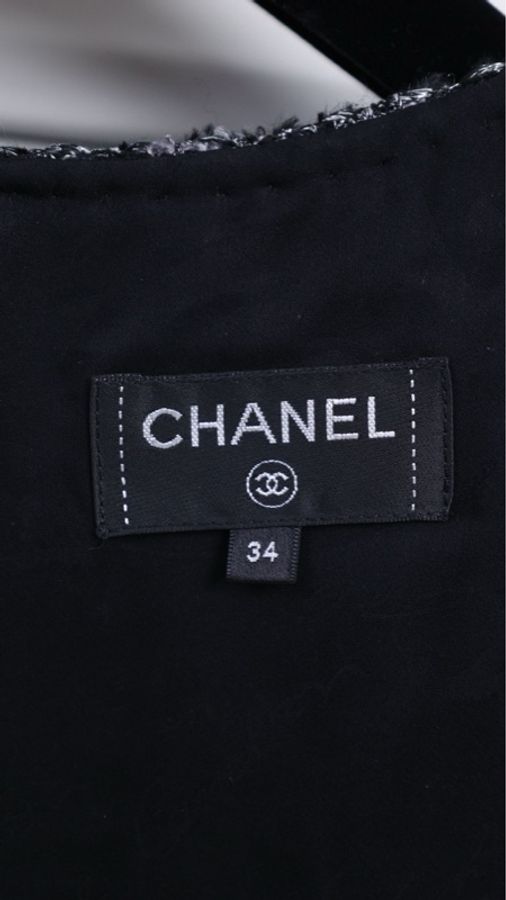 Chanel 17年灰黑千鸟格圆领背心马甲-22